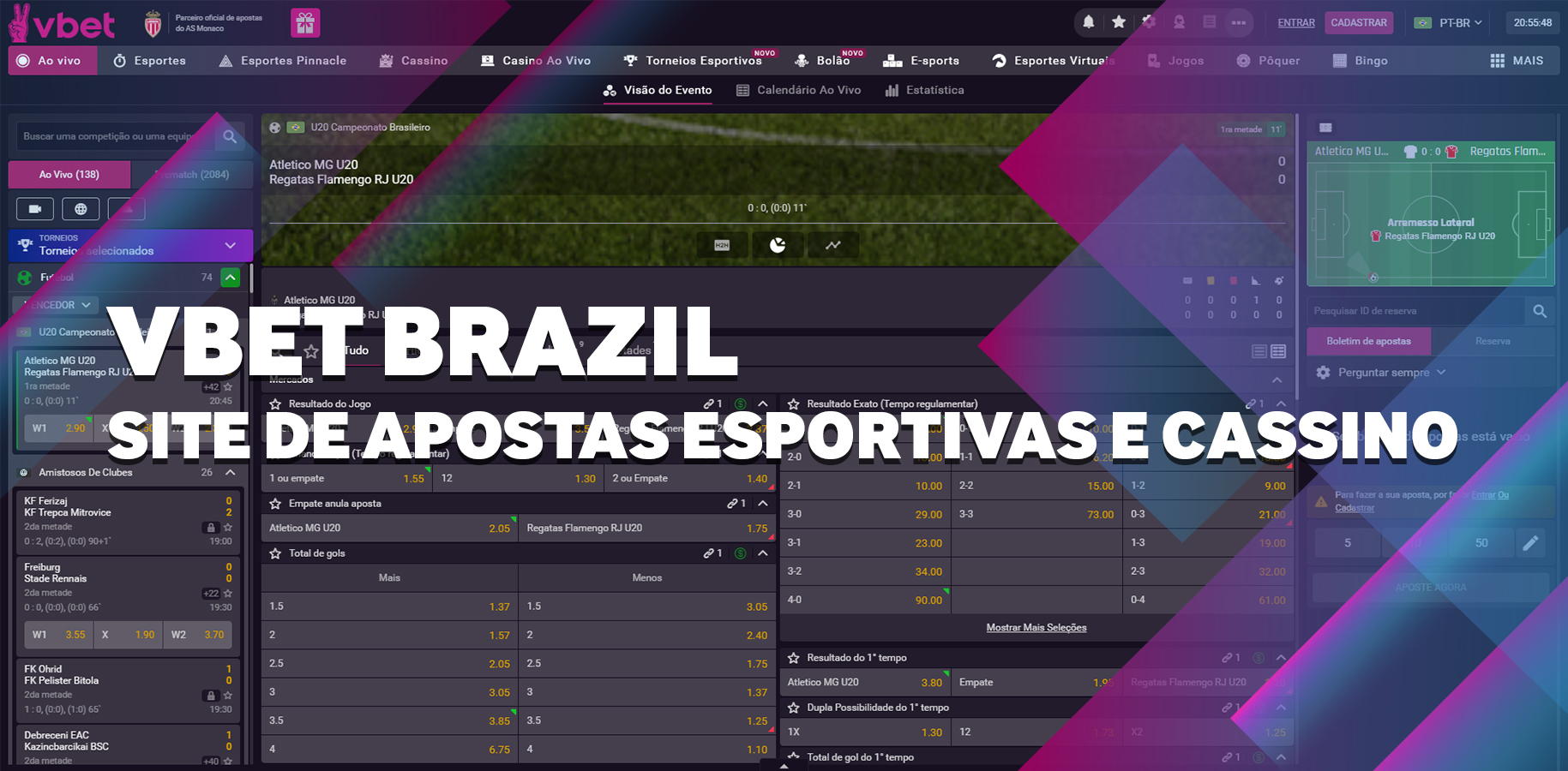 Site de apostas esportivas e cassino da Vbet Brazil